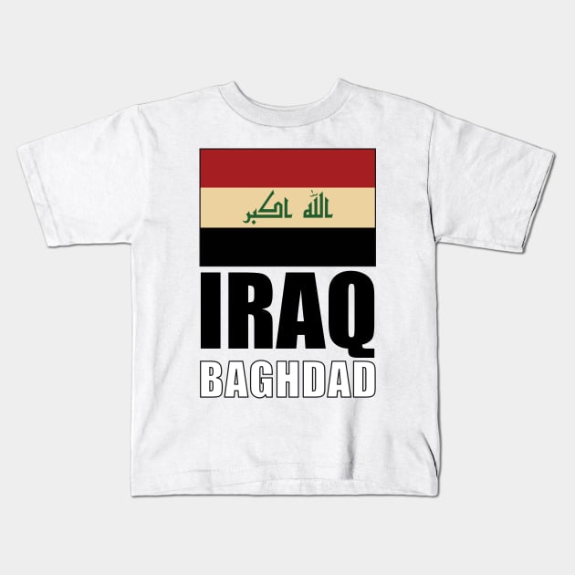 Flag of Iraq Kids T-Shirt by KewaleeTee